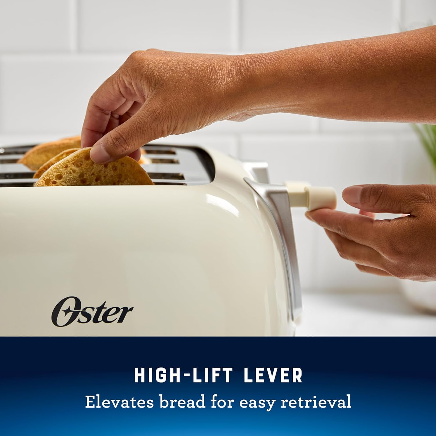 4-Slice Toaster with Extra Wide Slots, Bagel Toaster, Oat Milk