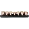 thumbnail image 5 of Hosley Rose Gold Mercury Glass Tealight Candle Holder Set of 7, 5 of 7