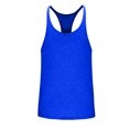 thumbnail image 5 of Ecqkame Men's Workout Tank Tops High Resilience Breathable Gym Shirts Muscle Fitness Bodybuilding Sleeveless Shirts 02-Blue L, 5 of 7