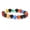 10mm, variant on Gemstone Healing Crystal Multi-color Agate Bead Stone Bracelet 4 6 8 10 12mm -12mm