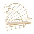 thumbnail image 4 of Birdeem Wall Decorations for Living Room,Home Decorations for Living Room,Creative Household Multifunctional Iron Mesh Hook Wall-Mounted Shelf, Living Room Wall Decoration Storage Rack, 4 of 4