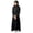Dark Gray, variant on Girls Maxi Dress FullāCoverage Long Sleeve Dress Kids Loose Fit Solid Elegant Casual IslamicāInspired Dresses with Hijab