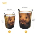 thumbnail image 3 of Balery Cute Sunflower Guinea Pig Cesta de ropa redonda con asas, impermeable, independiente, para ropa, juguetes, dormitorio y familia-Medium, 3 of 6