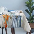 thumbnail image 4 of Blue Thanksgiving Pumpkin Table Cloth Waterproof Tablecloths, Fall Eucalyptus Leaves Plaid Tablecloth Dining Table Cover for Kitchen Party Tabletop Outdoor, Rectangle Tablecloth 60x120 Inch, 4 of 9