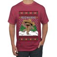thumbnail image 2 of Wild Bobby Feliz Navidad Dancing Gingerbread Man Sweater | Holiday Men Tee, 2 of 5