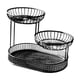 thumbnail image 2 of Cesta de frutas de 3 niveles, cesta de pan, estante de almacenamiento de verduras de varios niveles para encimera Negro, 2 of 9