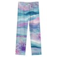 thumbnail image 4 of Seamless Pattern With Abstract Waves And Coral Winter Female Pants Flannel High Waist Women Pants Lady Warm Straight Leg Plush Trousers, 4 of 7
