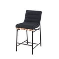 thumbnail image 2 of CoSoTower Lahni 17.75" Black Boucle Fabric Counter Height Chair, 2 of 5