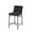 Black, variant on Dining Chairs Graham Set of 2 Gray Finish Upholstered Seat 20" Counter Height Chair,Fabric Dining Chairs