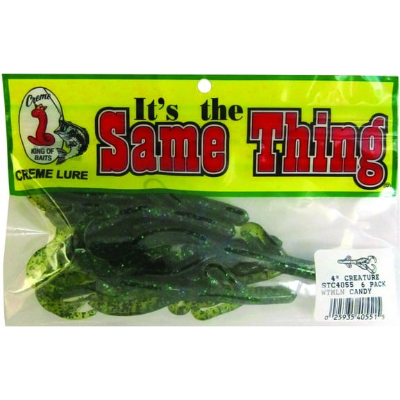 Creme Lure Co. Same Thing 4"Big Pig 6 Pack Watermelon Candy - STC4055