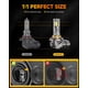thumbnail image 3 of Paquete de 4 bombillas FAHREN 9005 9006 50000LM 6500 K, color blanco para todo terreno, 3 of 6