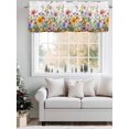 thumbnail image 5 of Vintage Floral Valances for Windows, Rod Pocket Kitchen Valance Curtains - Soft & Washable Small Window Treatment for Living Room,&nbsp;Bathroom, Watercolor Style Plant , 42x12 Inch, 1 Panel, 5 of 9