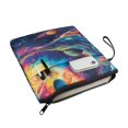 thumbnail image 2 of HELLHERO Vibrant Fractal Cosmos Theme Polyester Paperback Book Cover for Friend Book Lovers Gift for Bible or Book Decorative Design, 2 of 8