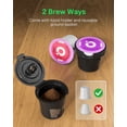 thumbnail image 2 of Single Serve Coffee Maker for K-Cup & Ground Coffee, Fast Brew One Cup Machine with 10oz Stainless Steel Tank, Compact Design Capsule Coffee Machine, Black, 2 of 7