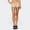 Khaki, variant on Womens Fold Over Shorts Cotton High Rise Stretchy Yoga Rollover Shorts Slim Fit Cute Lounge Shorts Micro Bottoms Pink,S