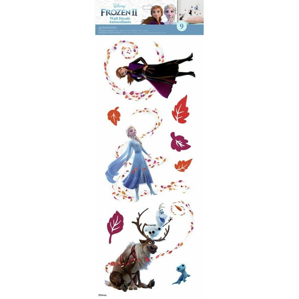 Disney FROZEN 2 II Wall Decals 9 Peel & Stick Girls Room Elsa Anna