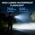 thumbnail image 3 of DAYBETTER LED Rechargeable Flashlight, 700LM High Lumens Super Bright, 5 Modes, Waterproof, Multifunctional for Home, Camping, Hiking, 3 of 7