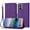 Purple, variant on Phone Case for Motorola Moto G84 Litch Pattern Card Slots Holder Flip Folio Wallet PU Lether