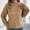 Khaki, variant on Buigttklop 2024 Fashion Cable Knitted Sweaters for Women Crewneck Long Sleeve Oversized Pullover Vintage Fall Winter Knitwear