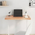 thumbnail image 1 of vidaXL Table Top Light Brown 80x50x(2-6) cm Treated Solid Wood Oak, 1 of 5