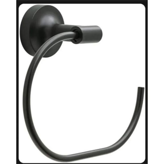 Franklin Brass Voi46 Voisin 6-15/16" Wall Mounted Towel Ring - Black