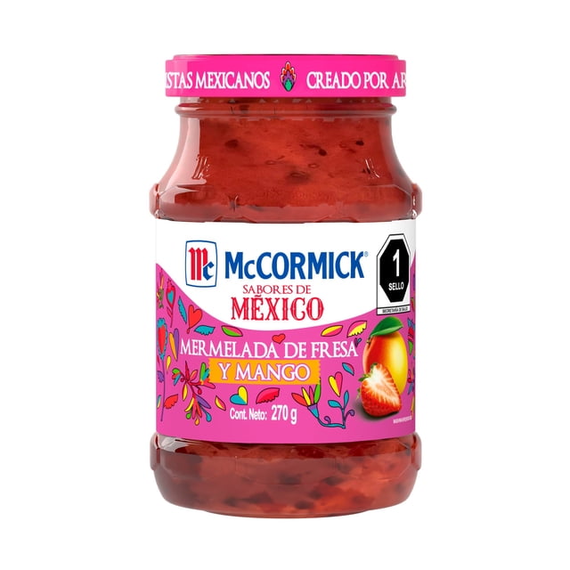 Mermelada McCormick Sabores de México fresa y mango 270 g