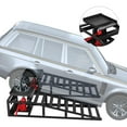thumbnail image 3 of DSstyles 2 Pack Auto Car Truck Service Ramps Lifts 5T 10000lbs Hydraulic Car Ramps Truck Trailer Garage,Height Hydraulic Vehicle Ramps for Car Repair, Black, 3 of 7