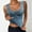 Dark Blue, variant on Tank Top for Women V Neck Lace Camisole Tops Gold