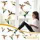 thumbnail image 1 of Xihbxyly Pegatinas de Colibrí Coloridas para Ventana, Protección Anticolisión Contra Aves, Fácil Aplicación, Decoración Del Hogar, Gran Tamaño, Impresión Resistente a Rayones, Ideal para Interiores y, 1 of 3