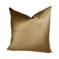 thumbnail image 2 of Plutus 20 x 30 in. Double Sided Queen Size Velvet Rope Handmade Throw Pillow - Copper & Taupe, 2 of 3