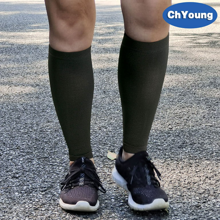 Sport Compression Calf Sleeves Men & Women Shin Splint Compression Sleeve  23-32mmhg, Best Footless Compression Socks for Running