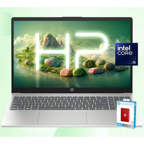 HP 15.6 FHD Laptop | 10-Core Intel Core i5-1235U | Intel Iris Xe Graphics | Wi-Fi 6 | Anti-Glare | Long Battery Life (Windows 11, 64GB RAM | 1TB SSD)