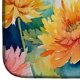 thumbnail image 4 of Carolines Treasures DAC1550DDM 21 x 14 in. Chrysanthemums in Watercolor Dish Drying Mat, 4 of 5