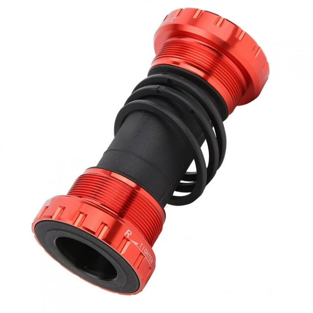 Bike Bottom Bracket, Mountain Bike Accessory Aluminum Alloy Bottom Bracket, Sealed Silicone Rubber Ring for Easy Installation