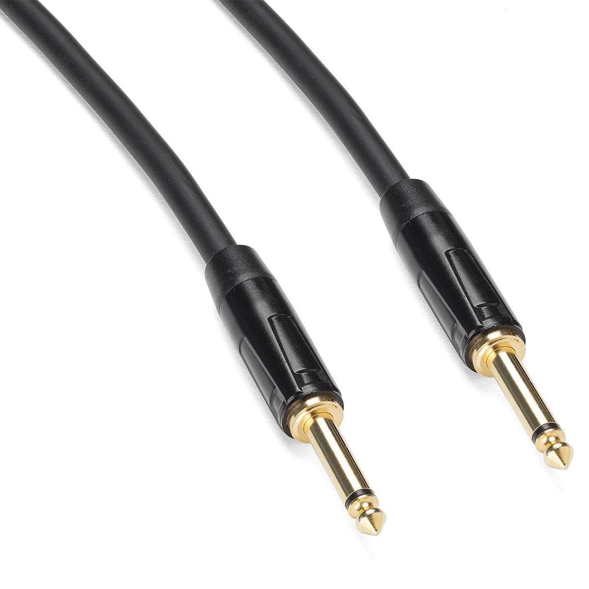 Samson Tourtek Pro 10' Instrument Cable, Standard 1/4" Straight-Straight Connector, 20 AWG, Gold Plug