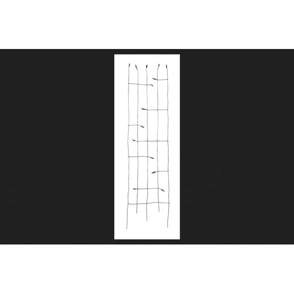 Panacea Forged Twig & Leaf Trellis, Black, 72"H, 89481