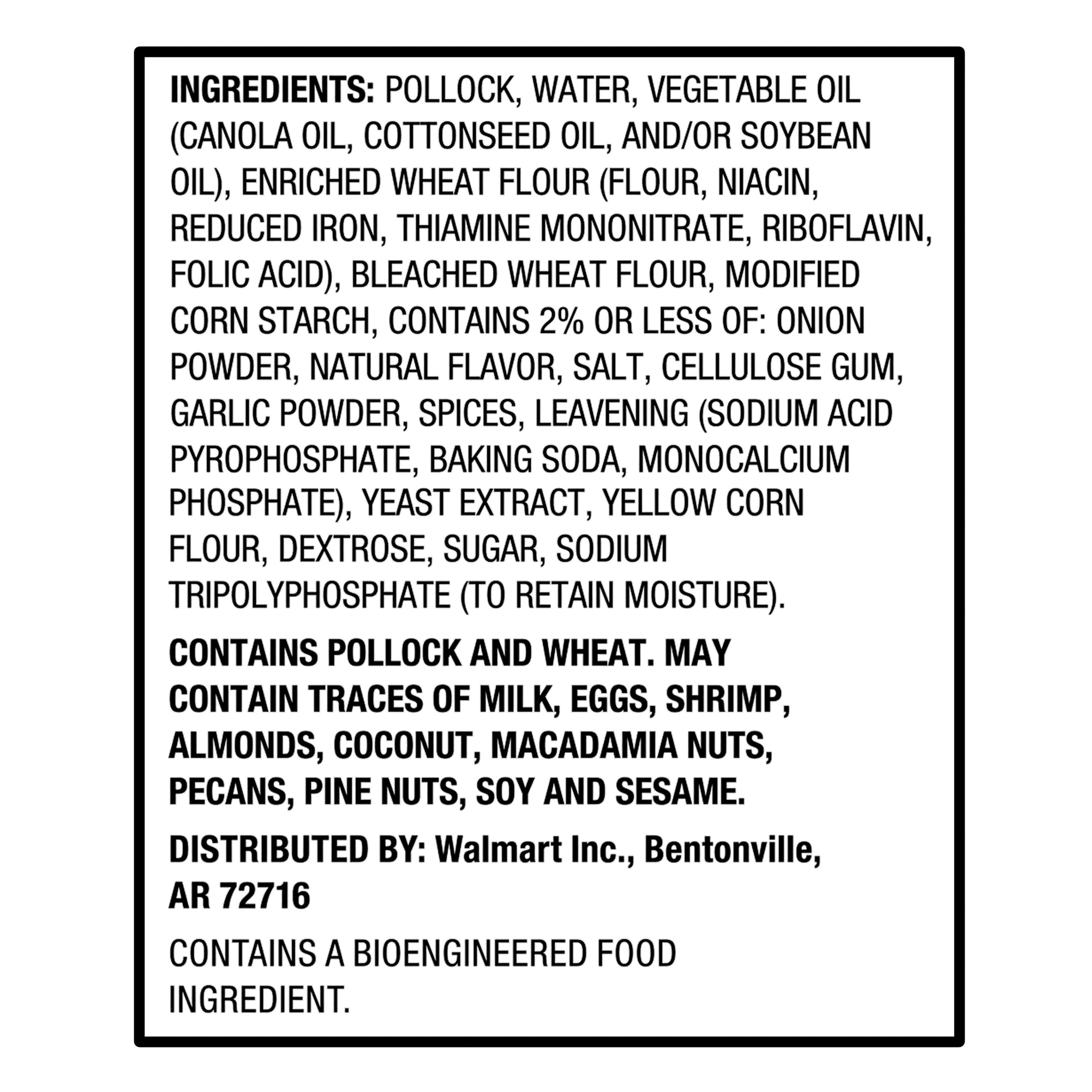 Great Value Crispy Battered Fish Fillets, 19 oz, 10 Count