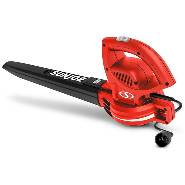 Sopladora de hojas Sun Joe SBJ597E-RED, 6 amperios, 155 MPH, eléctrica