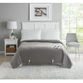 Mainstays Soft Fleece Electric Heated Blanket, Gray, King, 100" x 90