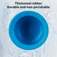 thumbnail image 6 of Drain Plunger, Small Hand Force Plumber Helper, Little 6 inch Cup Clog Remover, Tiny Rubber Unclogger in 23" Handle for Kitchen Sink, Bathroom Toilet, Shower Bath Tub(Blue), 6 of 6
