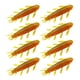 thumbnail image 4 of 2x8 Señuelos De Pesca Suaves, Profesionales, Realistas, Gusanos, Larvas, Señuelos Artificiales, Dorados, 4 of 8