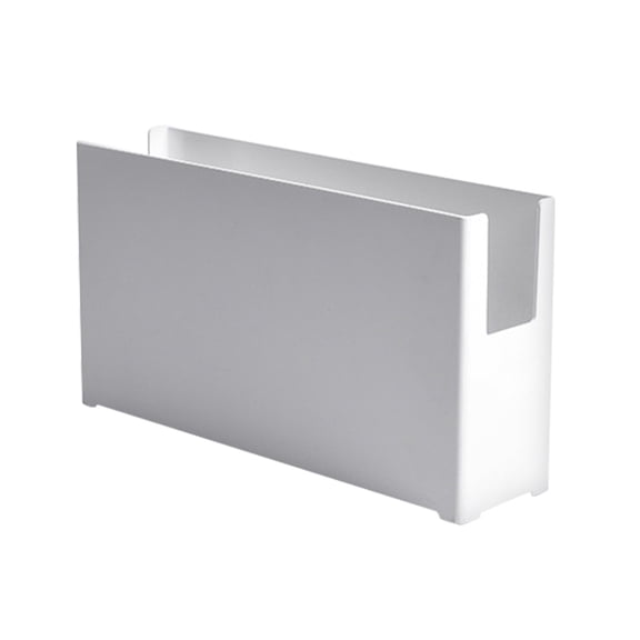 CATIEBYE 1Pack Plastic Storage Bin White Rectangular For Home And Office Organization