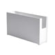 thumbnail image 1 of GOOHOCHY Caja de almacenamiento multiusos para escritorio, superposición, organizador de oficina, contenedor de plástico, estrecho, grande, color blanco, 1 of 8
