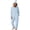 Blue, variant on RoamHome Halloween Costume for Women, Pumpkin Onesie Pajamas with Hood, Full Zip Plush Jumpsuit for Adults, Cozy Fleece Lounge Wear for Party Cosplay and Nightwear, One Piece PJs
