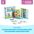 thumbnail image 6 of CYFW Color Stack Challenge-A Fast-Paced Color Matching Puzzle Game for Fun Parties and Family Game Night. Includes 2 Stack Racks,50 Challenge Cards,80 Rings&Instructions., 6 of 7