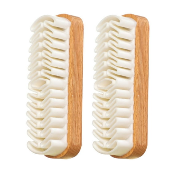 Qyaukm Suede Cleaning Brush, 2Pc Butterfly-Shaped Natural Rubber Crepe Brush for Shoes, Boots and Napped Leather, Gentle Nap Restoration and Stain Removal Tool