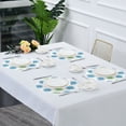 thumbnail image 7 of IAUYY Set of 6 Round Placemats for Dining Tables Heat-Resistant and Wear-Resistant DIY Printing Design Table Placemats，Applicable for Christmas Featuring Circular Elements, 7 of 7