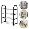thumbnail image 3 of Metal Shoe Rack Living Room Space-Saving Shoe Storage Rack Black Shoe Rack, 3 of 9
