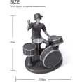 thumbnail image 4 of Estatua músico estatuilla escultura Musical decoración resina estante tambor regalo 21,5 cm JAMW Sencillez, 4 of 5
