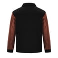 thumbnail image 6 of Maoxin Mens Leather Jacket Men's Fashion Casual Solid Color Zipper Pockets Long Sleeve Hoodless Casual Outwear Leather Jacket Men Plus Size Black S, 6 of 6